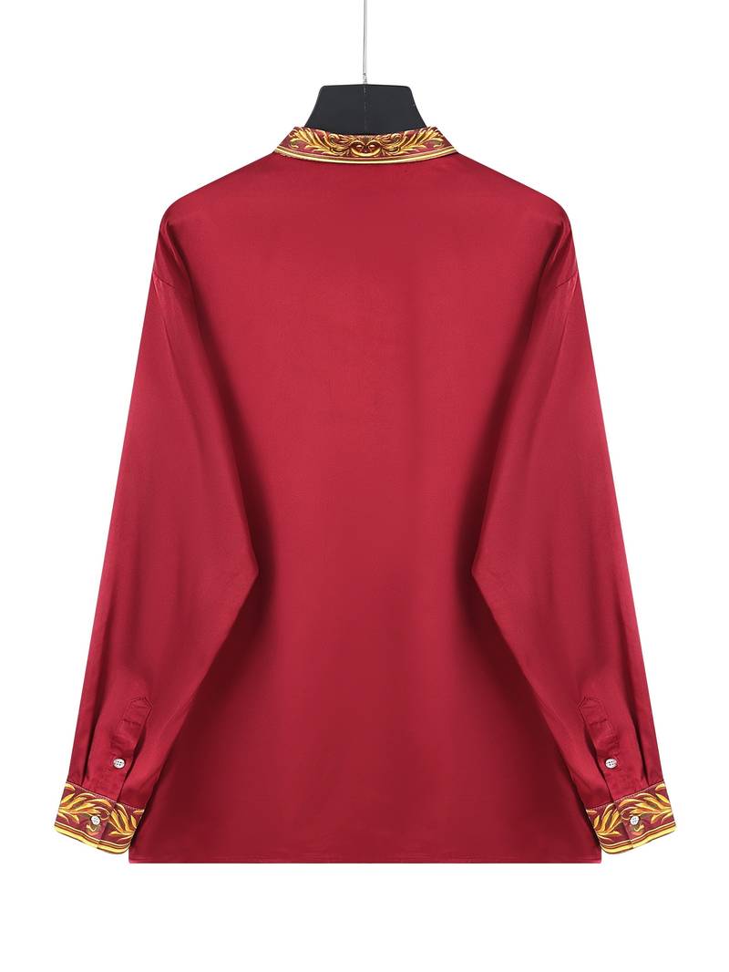 Vygantas - Elegantes Patchwork Hemd Mit Langen Ärmeln