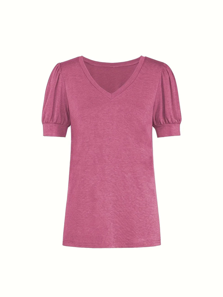 Kizzy – Atmungsaktives T-Hemd Mit Blütenblättern An Den Ärmeln