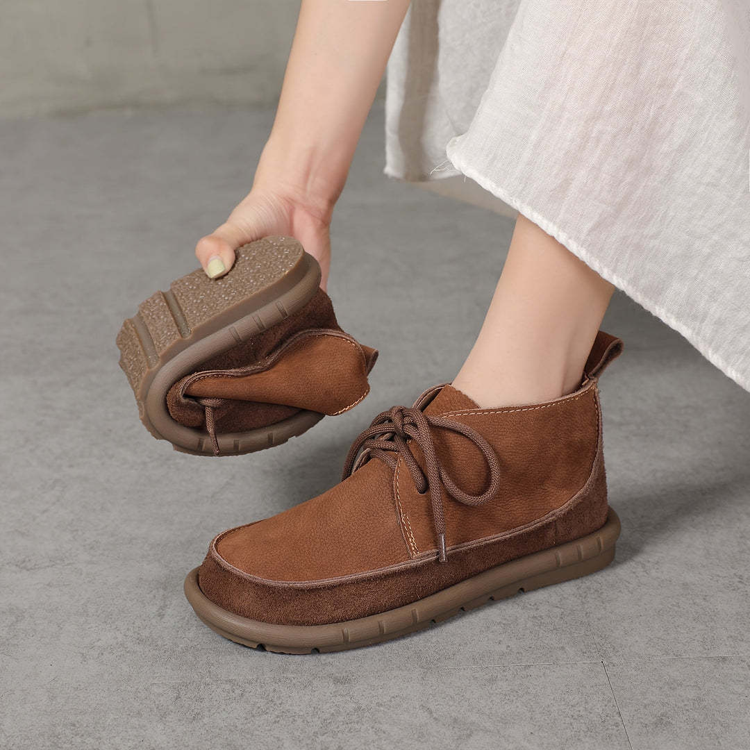 Lirinda – Lederstiefeletten Mit Schnürung