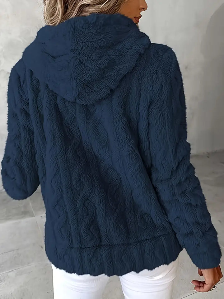 Ganka - Langarm Kapuzenpullover Mit Reißverschluss