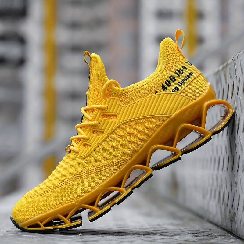 Shmuel - Lässiger Geometrischer Schnür Sneaker