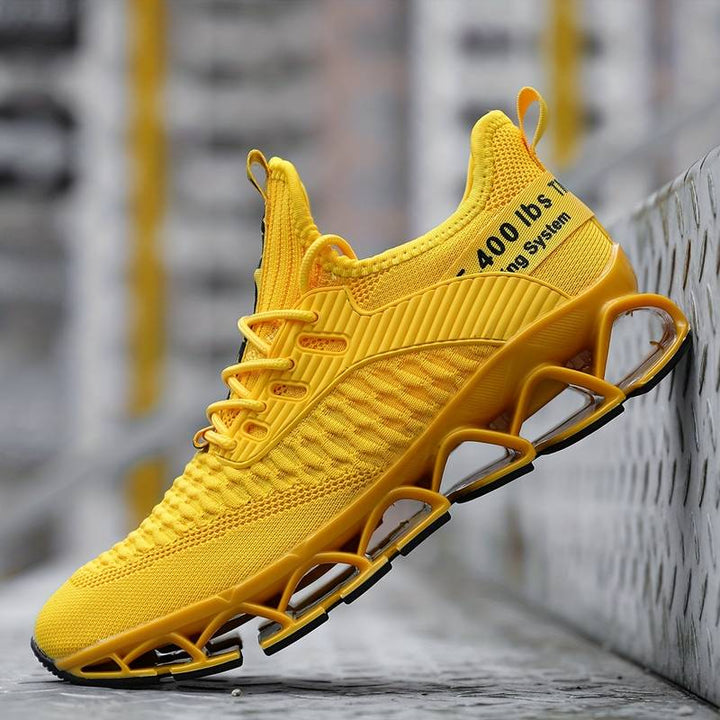 Shmuel - Lässiger Geometrischer Schnür Sneaker