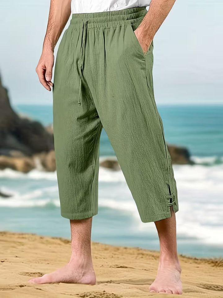 Eksteen - Lässige Leinenhose Mit Mehreren Taschen