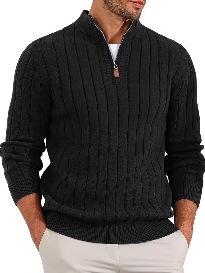 Yedidya - Lässiger Langarm Strick Pullover