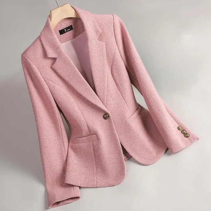Cesira – Tweedblazer Mit Fischgrätenmuster