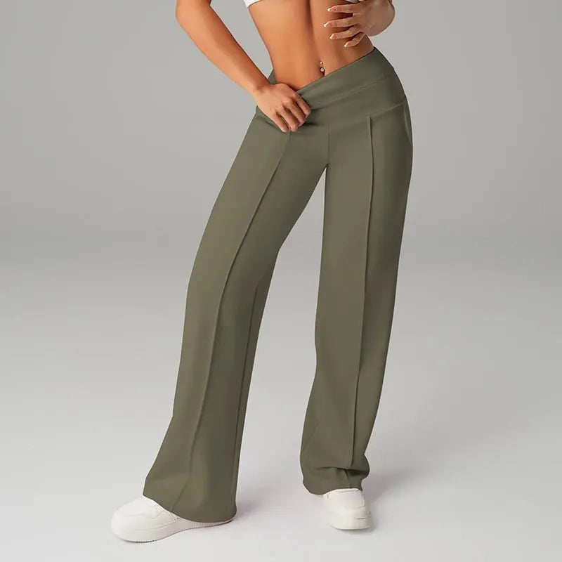 Alimatou - Gerade Sitzende Hose Mit Weitem Bein