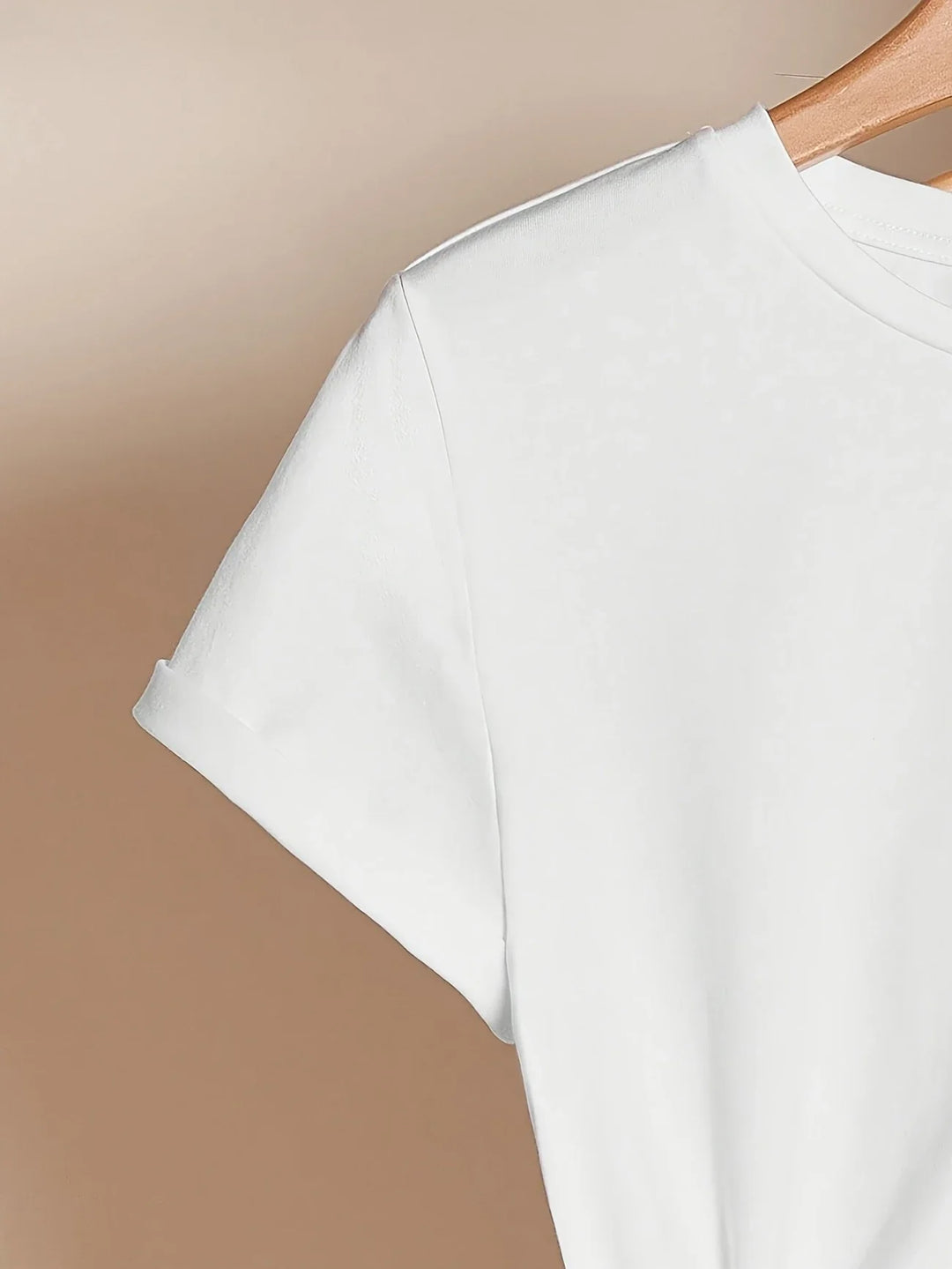 Larson – Lässiges Kurzarm T Hemd Mit Herz Drucken