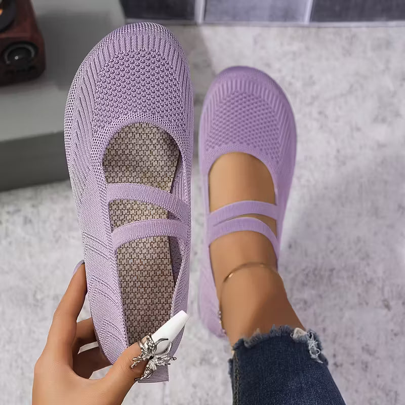 Kethryn – Mary Jane Slipper Aus Strick