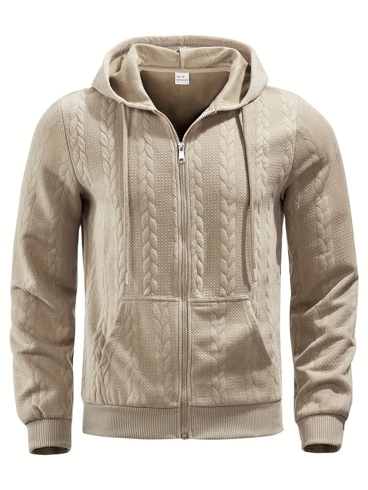Philipp – Lässiger Kapuzenpullover Mit Reißverschluss Und Langen Ärmeln