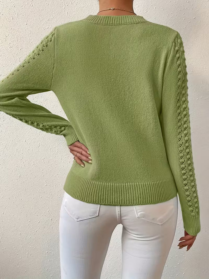 Shannen - Langärmeliger Strickpullover