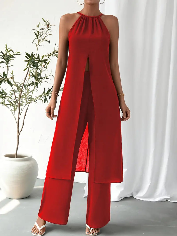 Eirini - Eleganter ärmelloser Zweiteiliger Satz