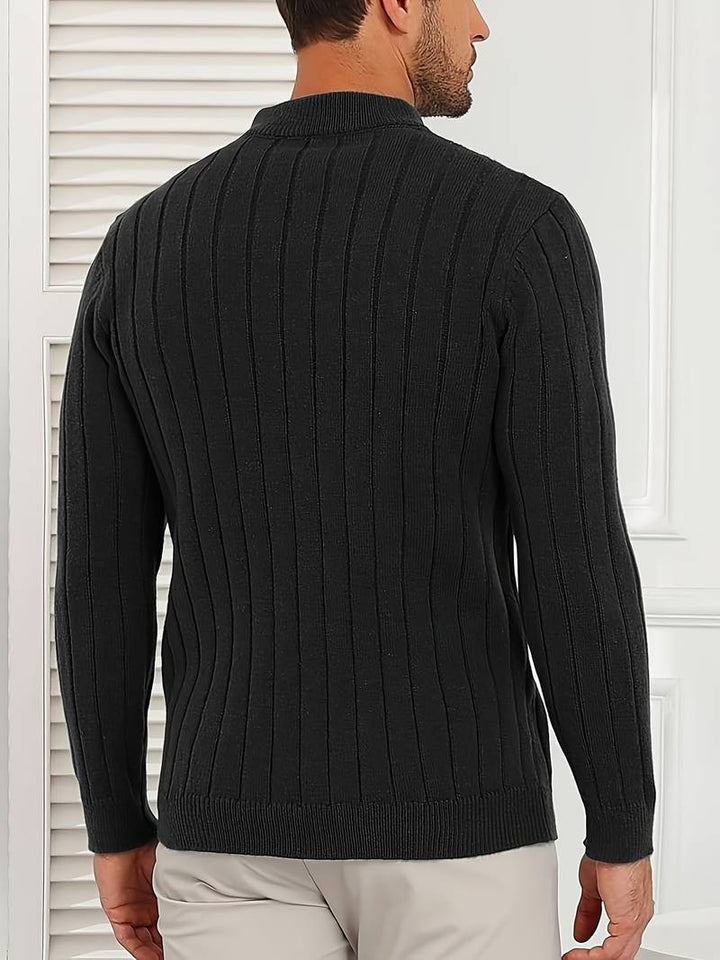 Yedidya - Lässiger Langarm Strick Pullover