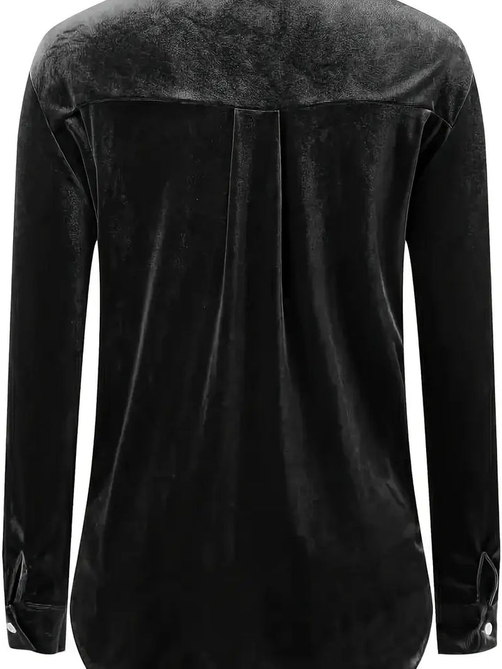 Geanie - Langarm Hemd Mit Vorderseite Taschen