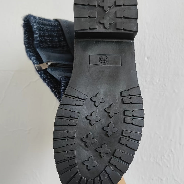 Willemjn – Schnürstiefeletten mit Gestrickten Bündchen