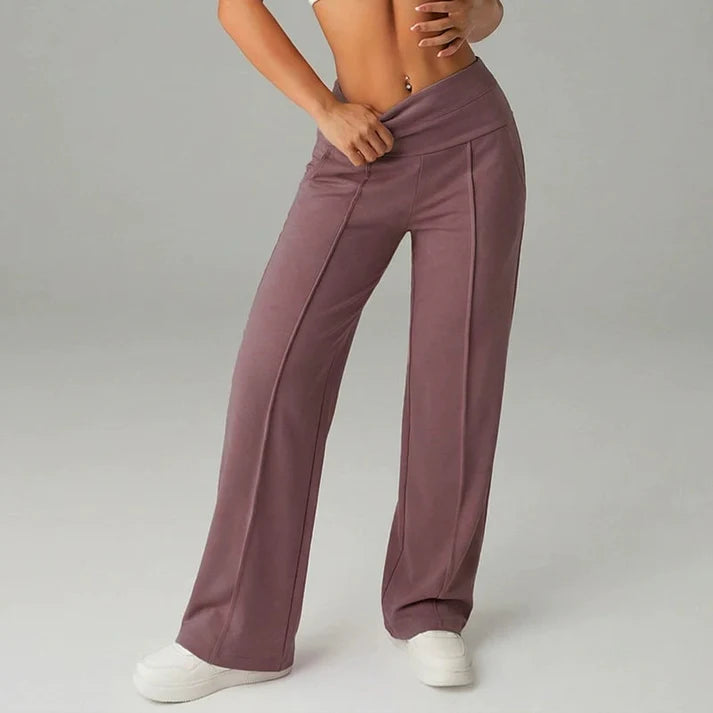 Samanda – Hose Mit Hoher Taille Und Weitem Bein