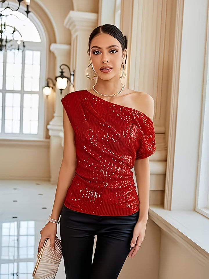Jhasel - Elegantes Ein-Schulter Top