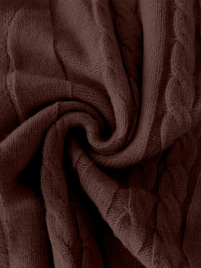 Hatem - Lässiger Strickcardigan Mit Langen Ärmeln