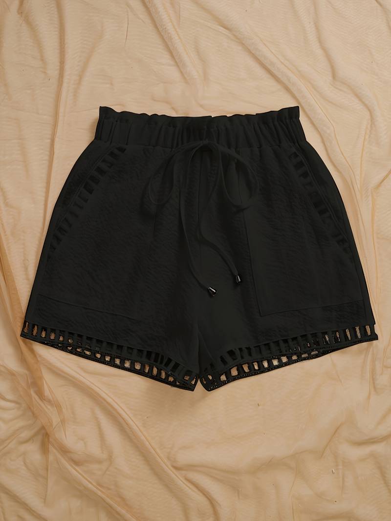 Mbakera - Lässige Shorts Mit Praktischer Geschnürungstasche