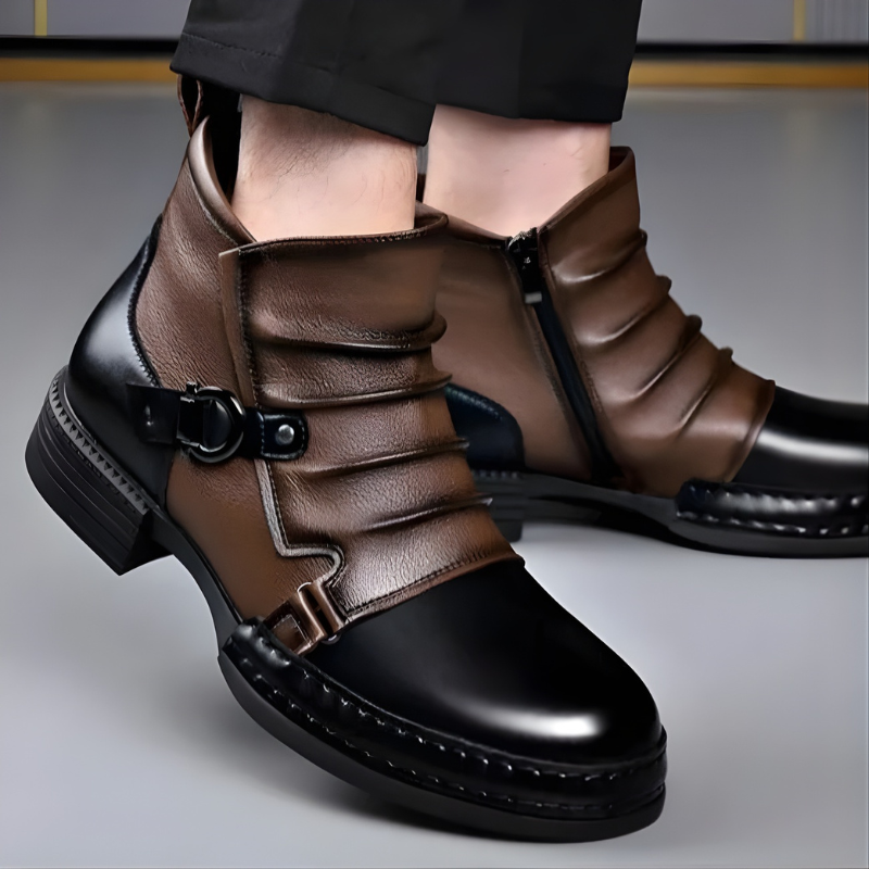 Zamran – Vintage Lederstiefeletten