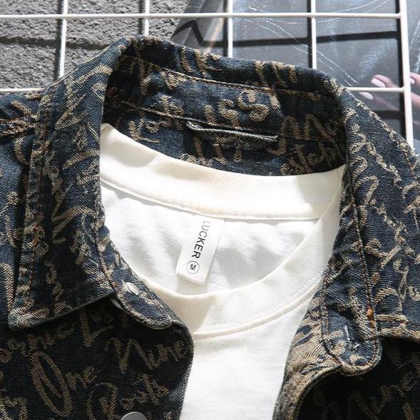 Godfrey – Jeansjacke mit Bibelvers