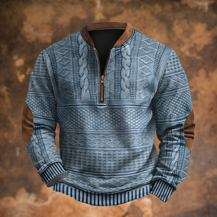 Tom – Eleganter Pullover Mit Langen Ärmeln Und Reißverschluss