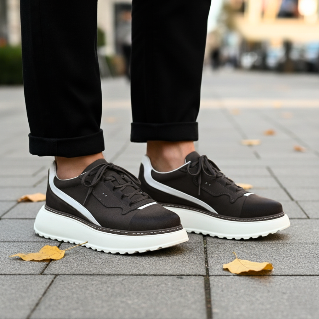 Douglas – Turnschuhe Mit Klobiger Ledersohle