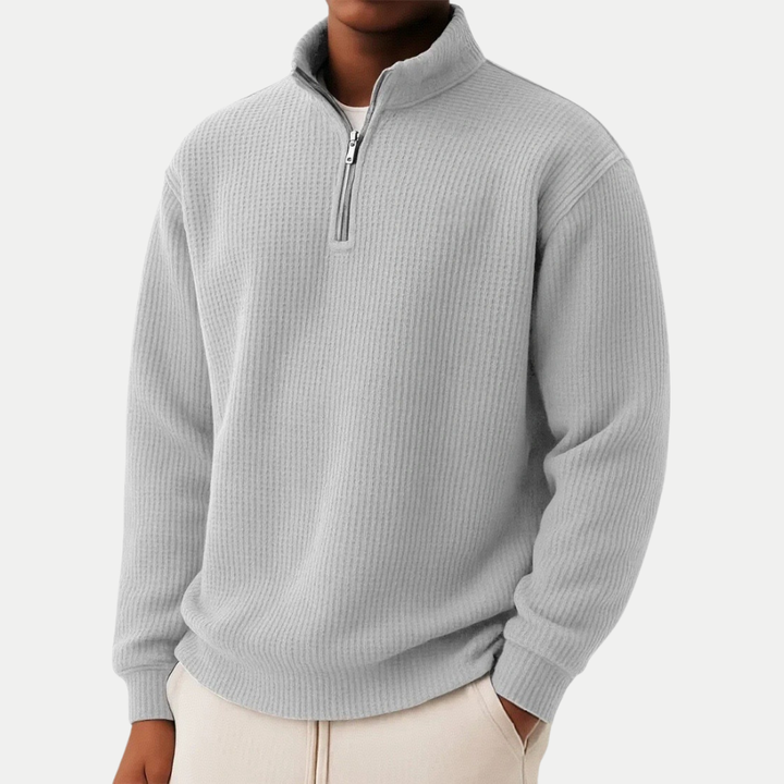 Shachar - Lässiger Sweater mit Reißverschluss