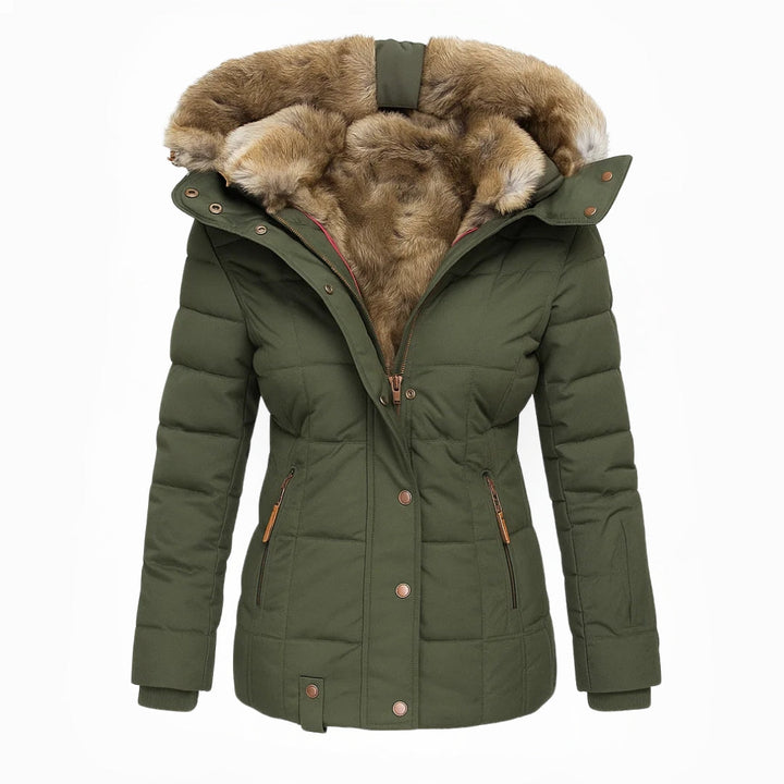 Barbra – Winter Mantel Mit Kapuze Und Fellfutter
