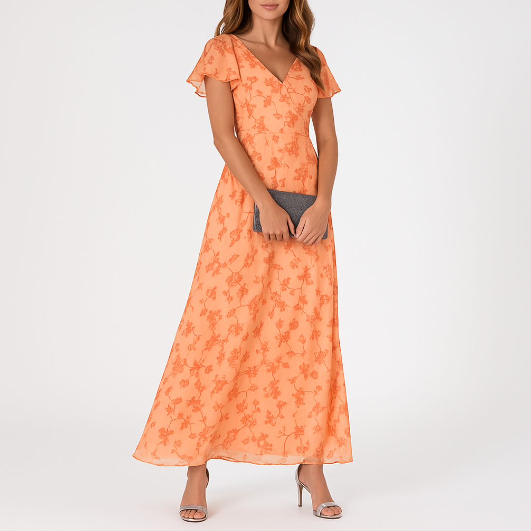 Danielle - Elegantes Bauchbedeckendes Kleid Mit V-Ausschnitt