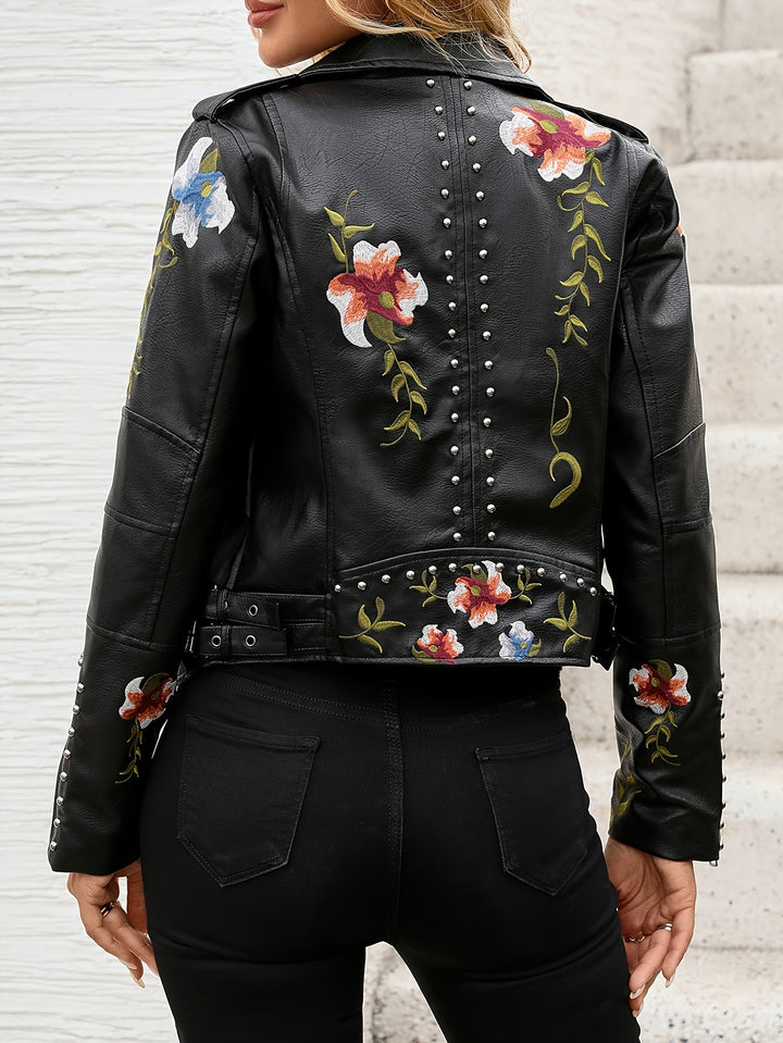 Litsitso - Kurze Jacke Mit Blumenmuster