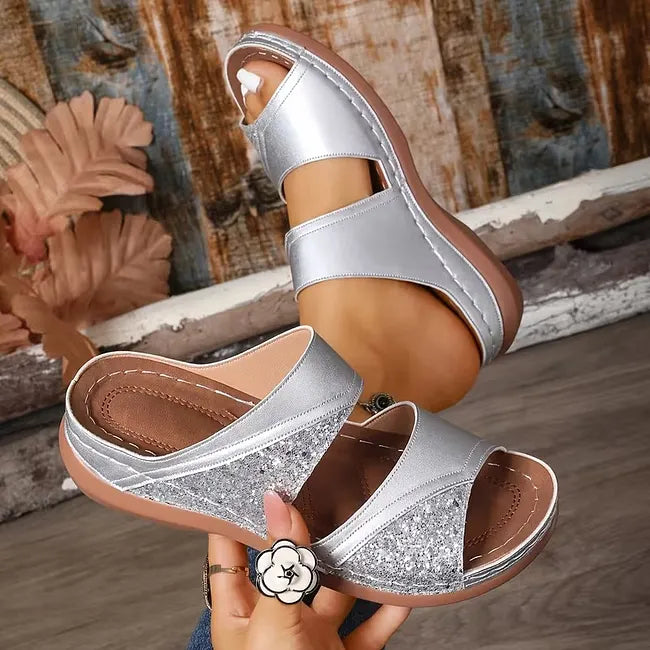 Tiphaine - Orthopädische Sandalen Mit Keilabsatz