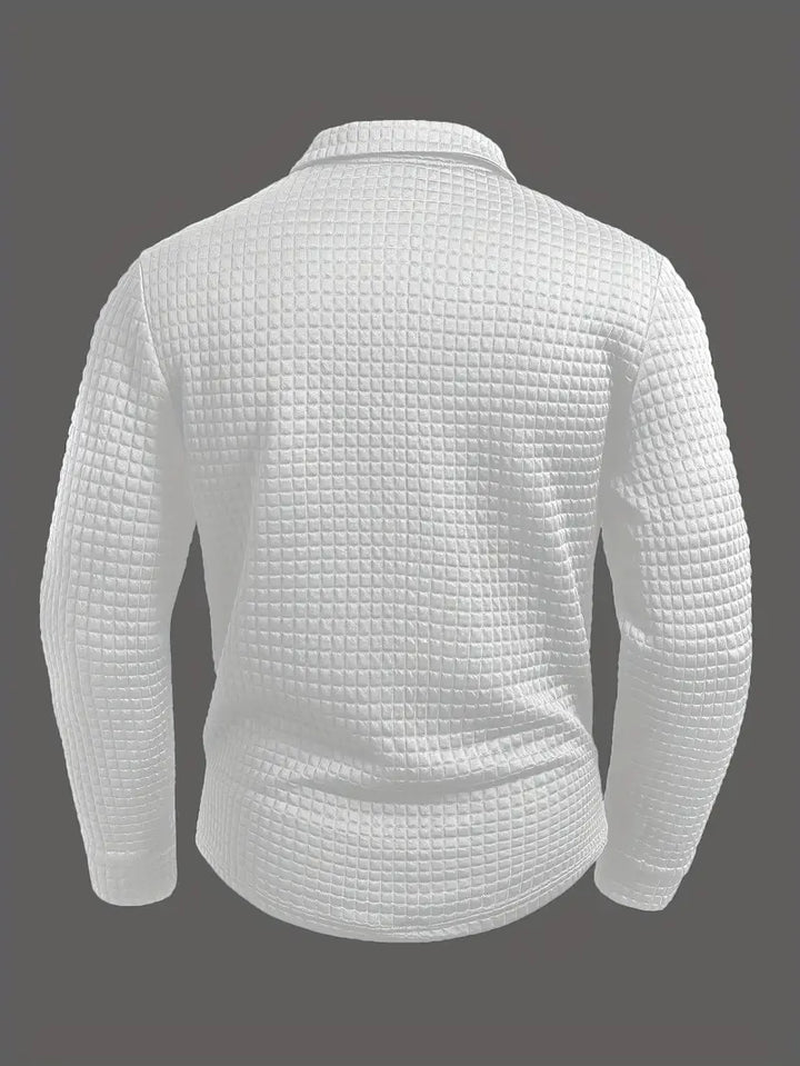 Hughes – Lässiges Dick Gestricktes Hemd Mit Knöpfen