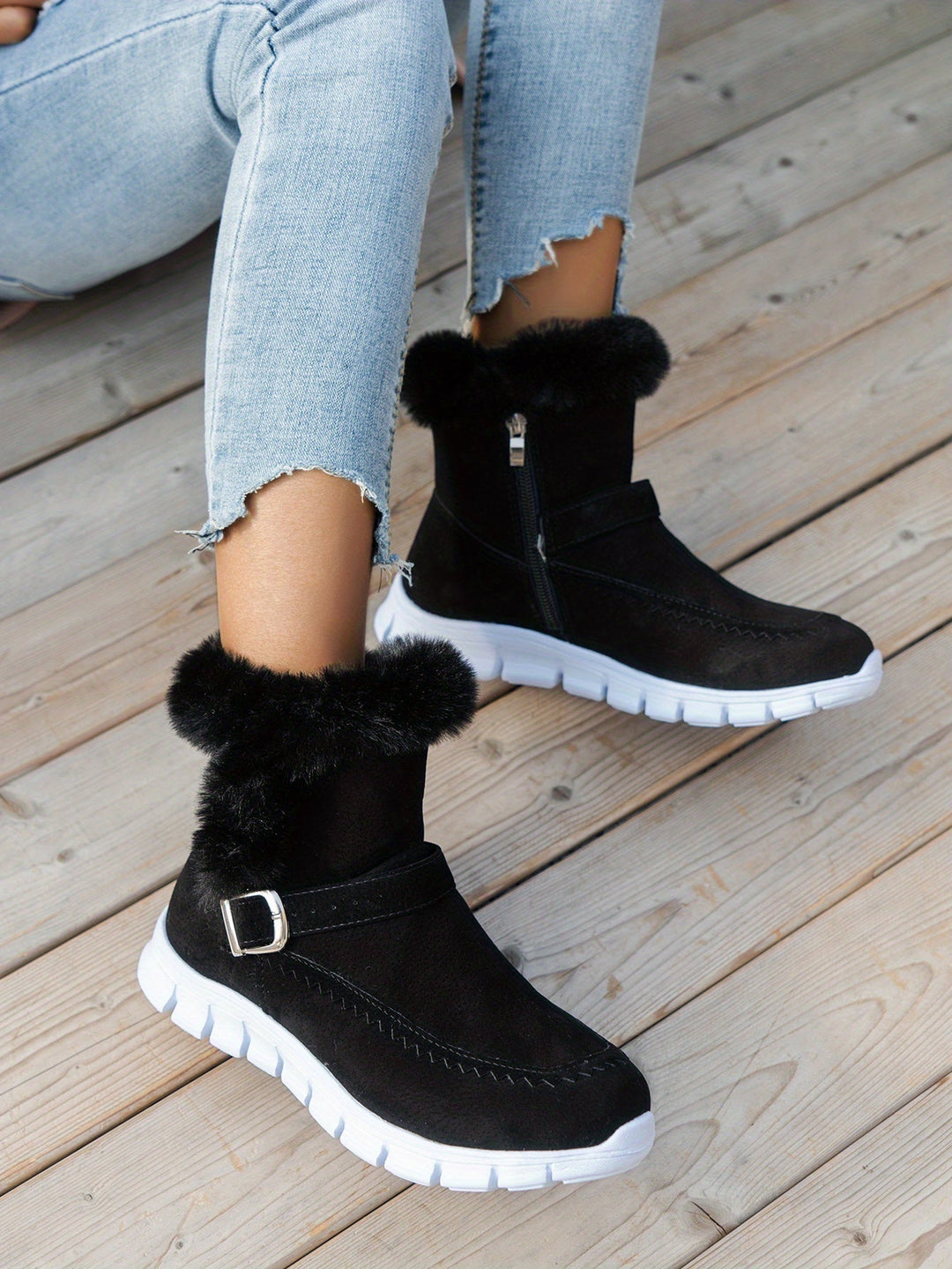 Adriany - Winter Stiefel Mit Dicker Sohle
