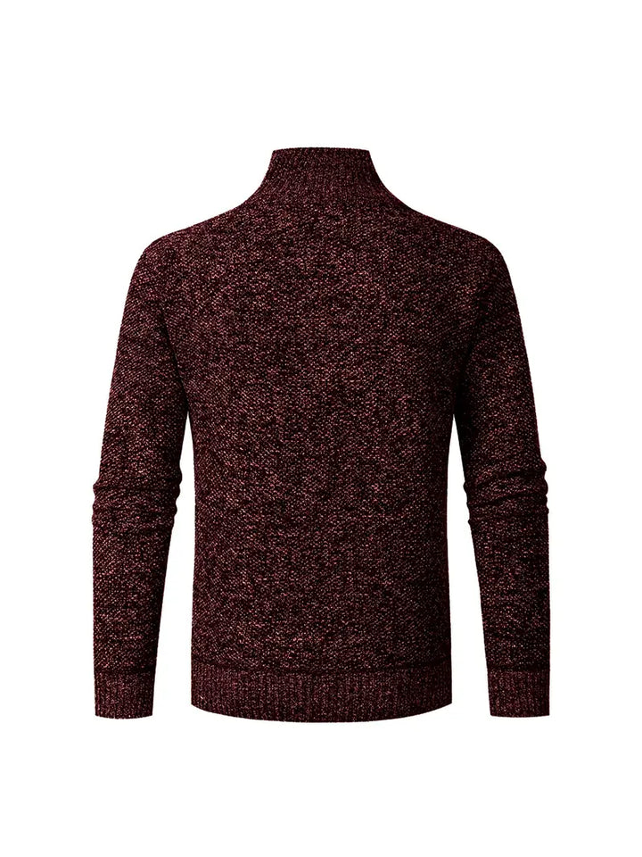 Ingram – Lässiger Pullover Mit Hohem Kragen Und Viertelreißverschluss