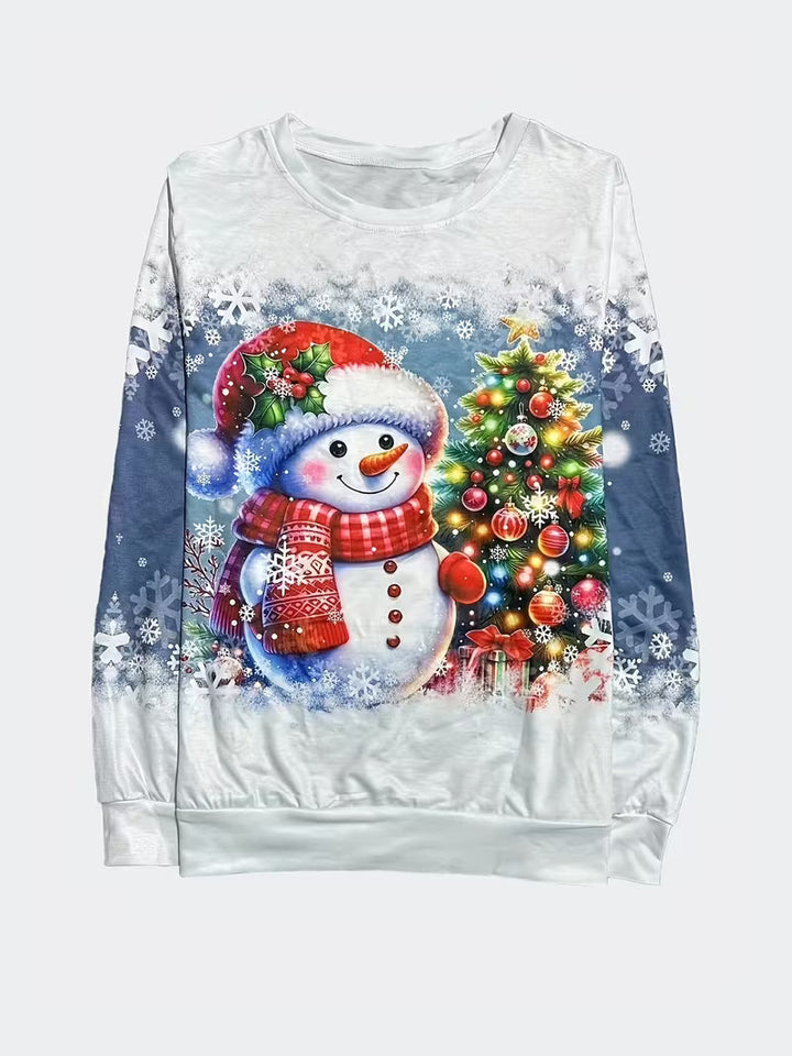 Jeila – Weihnachts-Sweatshirt Mit Grenzüberschreitendem Aufdruck