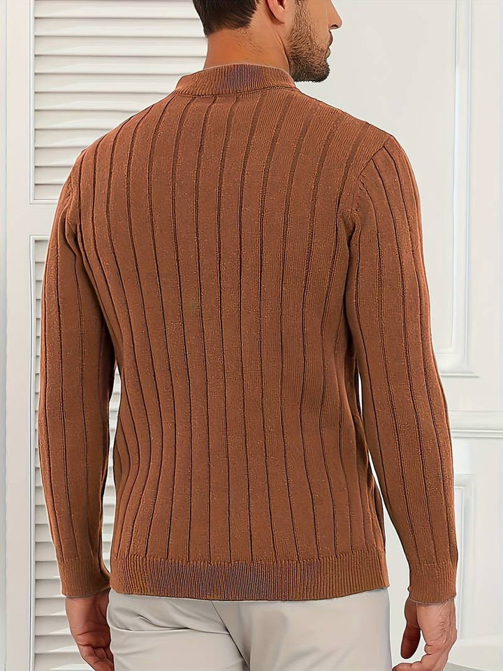Yedidya - Lässiger Langarm Strick Pullover