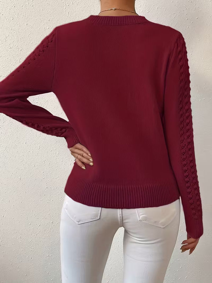 Shannen - Langärmeliger Strickpullover