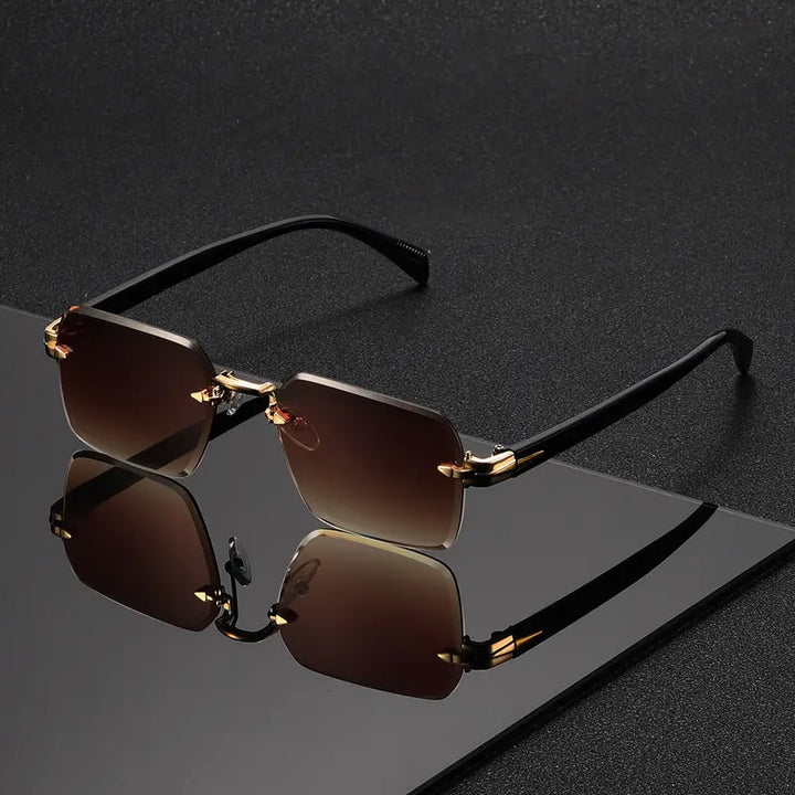 OptoSleek – Rahmenlose Quadratische Brille