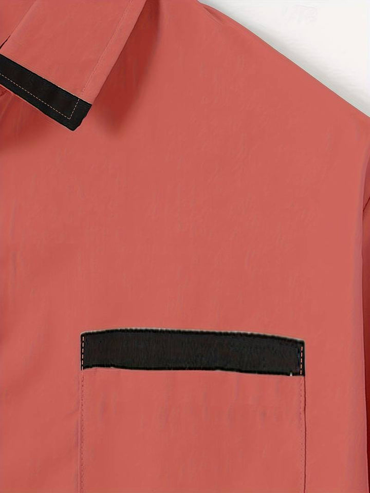 Shoval - Elegantes Langarm Hemd Mit Knopfleiste