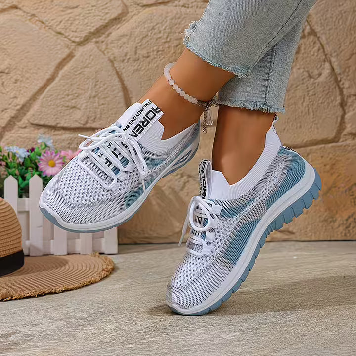 Loreta - Atmungsaktive Mesh Sneaker Mit Farbverlauf