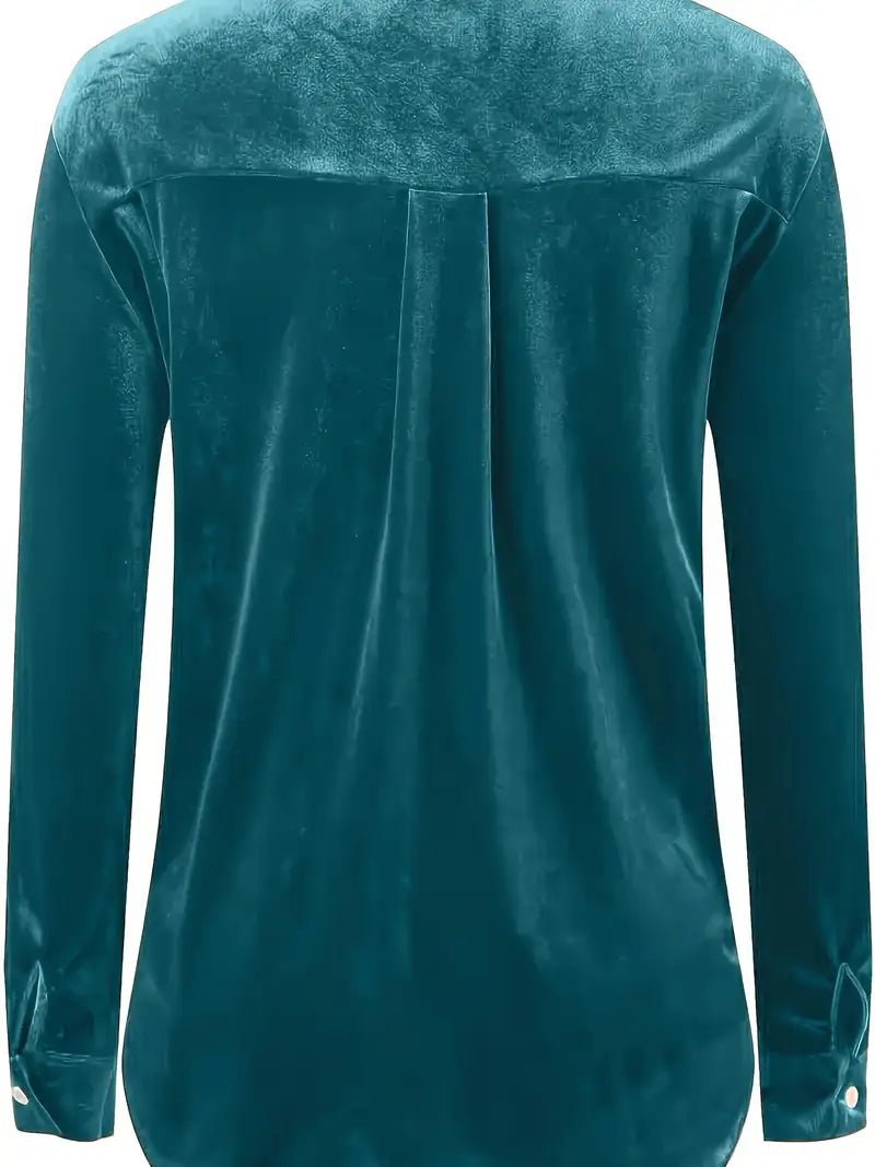 Geanie - Langarm Hemd Mit Vorderseite Taschen