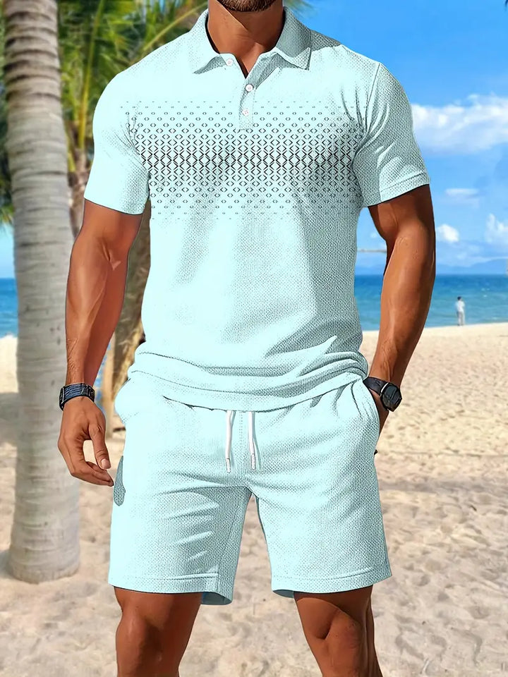 Zackary – Sommer Liches kurzärmliges Zweiteiler Set