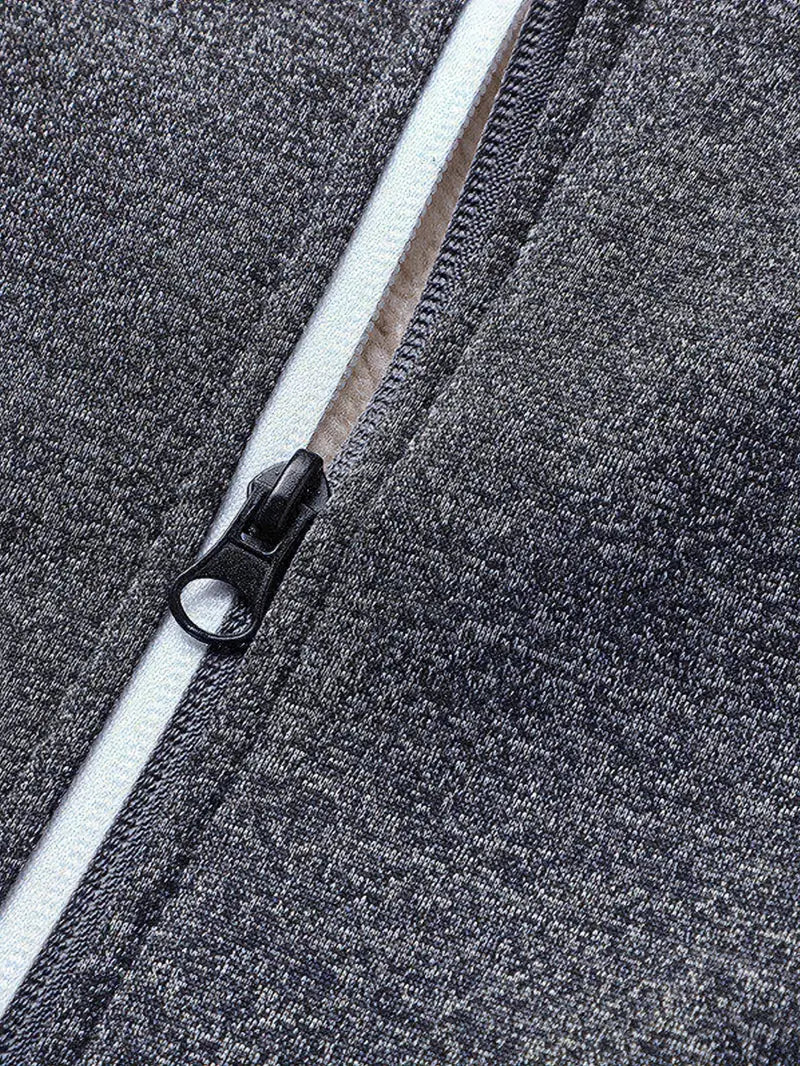 Helge - Lässiger Kapuzenpullover Mit Langen Ärmeln Und Reißverschluss