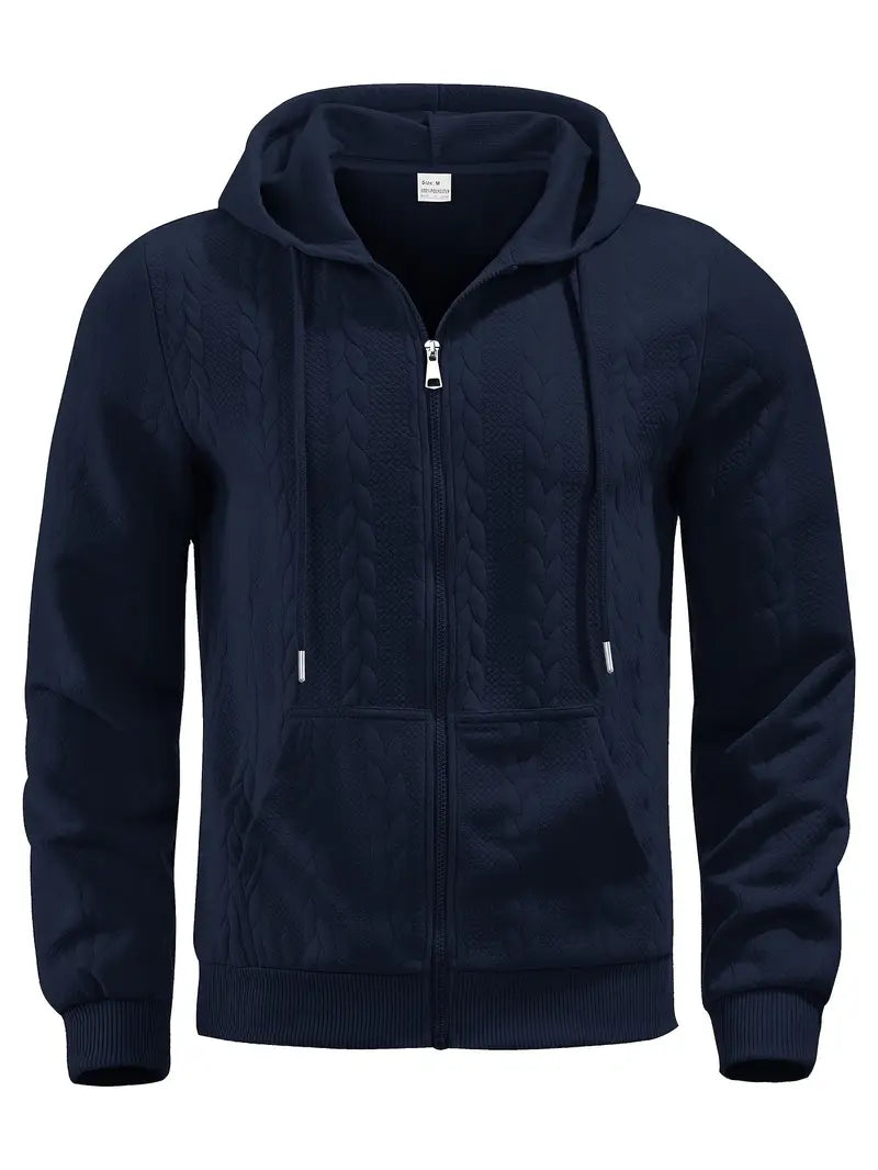 Philipp – Lässiger Kapuzenpullover Mit Reißverschluss Und Langen Ärmeln