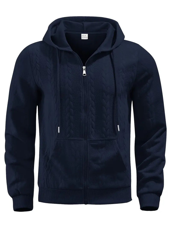 Philipp – Lässiger Kapuzenpullover Mit Reißverschluss Und Langen Ärmeln