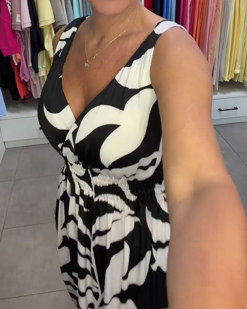 Kealia – Kleid Mit Blumenmuster Und Gesmokter Taille