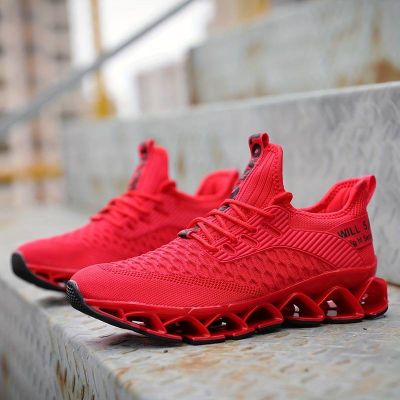 Shmuel - Lässiger Geometrischer Schnür Sneaker