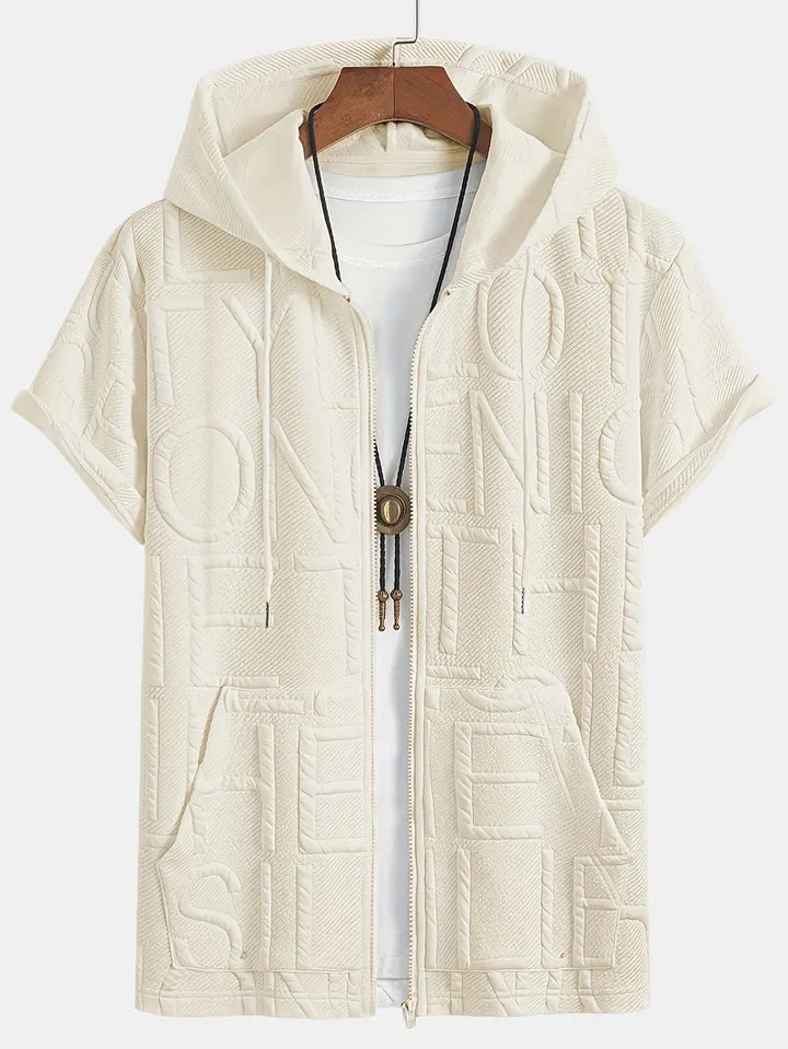 Henryk – Elegante Kurze Ärmel Kapuzen Mit Reißverschluss