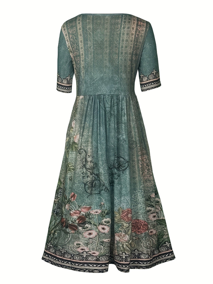 Jeeni – Kurzärmeliges Kleid Mit Blumenmuster