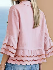 Solenn – Elegante Bluse mit Knopfleiste